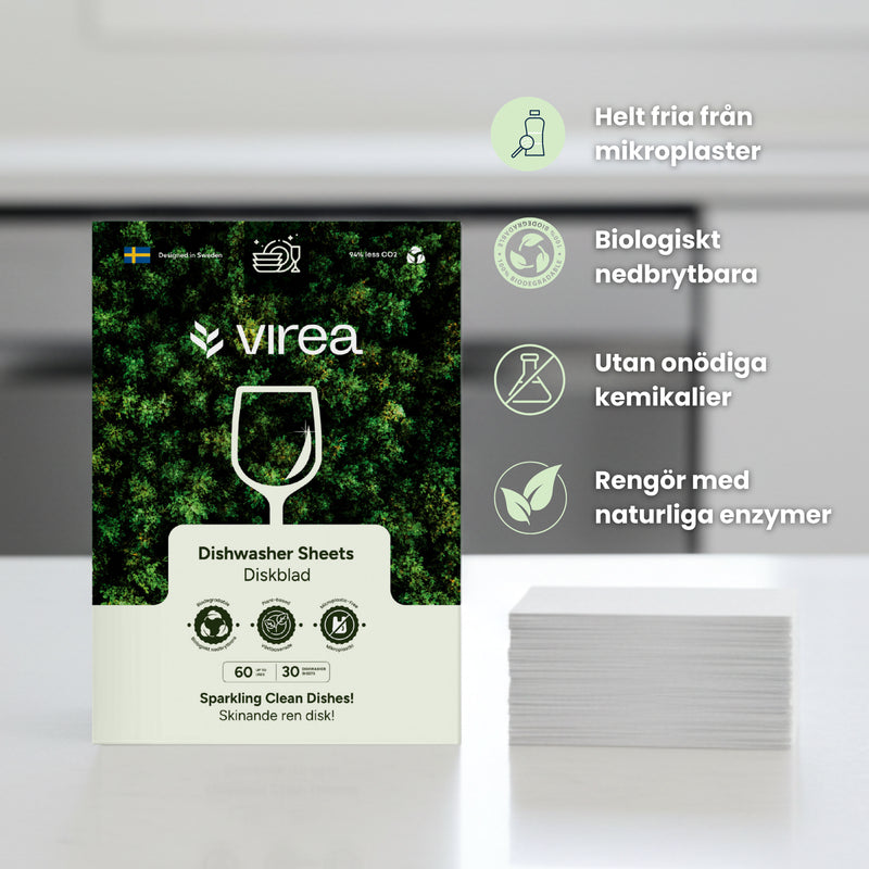 Ökologische Spülmaschinenblätter